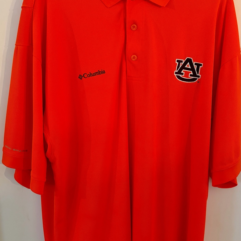 Columbia Men’s Orange Auburn Logo Polo Shirt - Picture 4 of 5